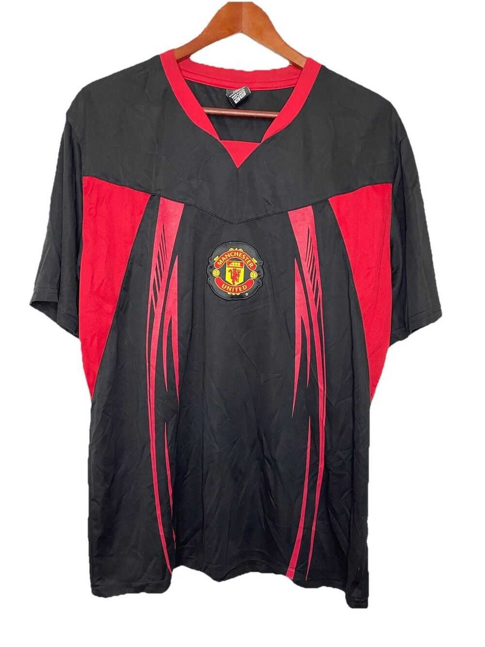 Manchester United Men's Xl Black Soccer Jersey